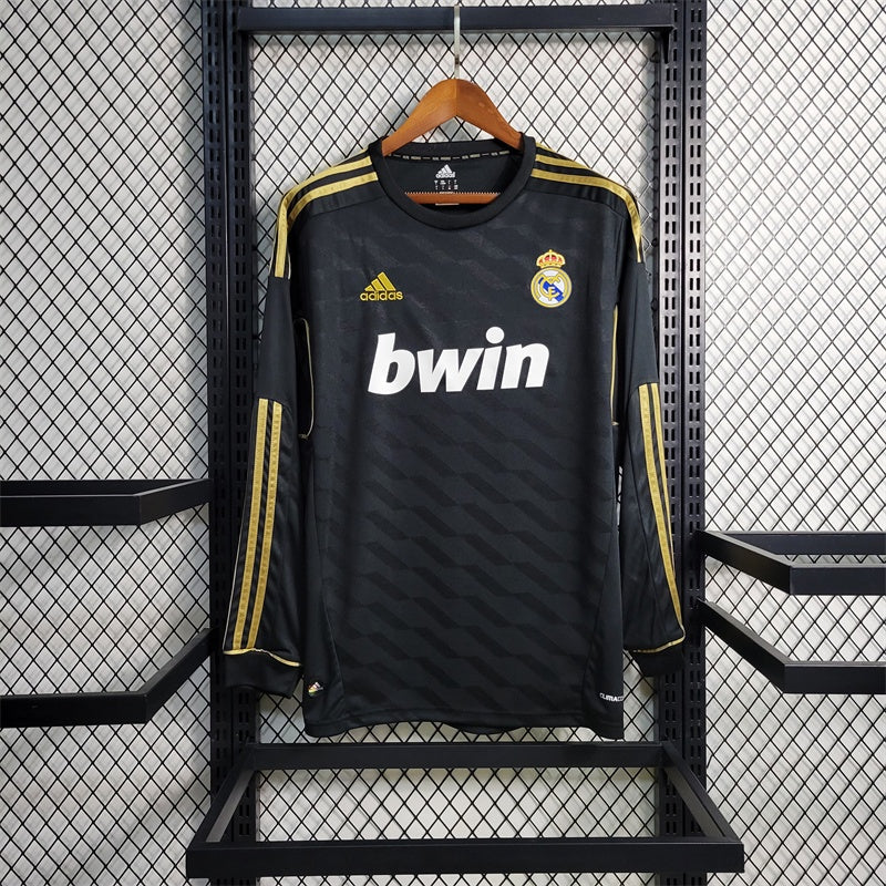 Camiseta Real Madrid Visita Manga Larga Retro 2011/12