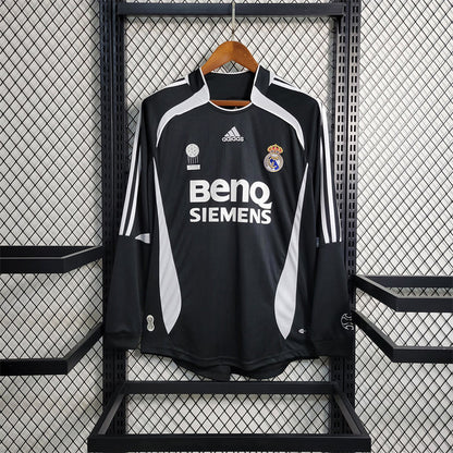 Camiseta Real Madrid Visita Manga Larga Retro 2006/07