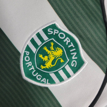 Sporting Lisboa Local Retro Manga Larga 2001/03