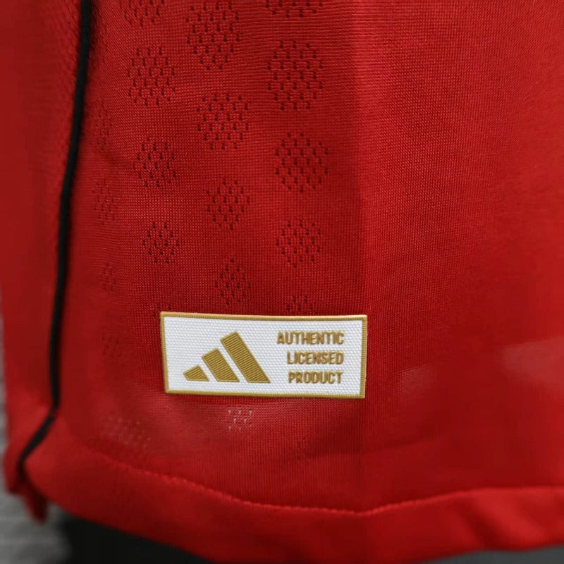 Camiseta Manchester United Local 2025/26 Manga Larga Versión Jugador