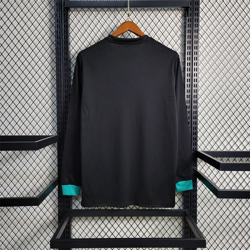 Camiseta Real Madrid Visita Manga Larga Retro 2017/18